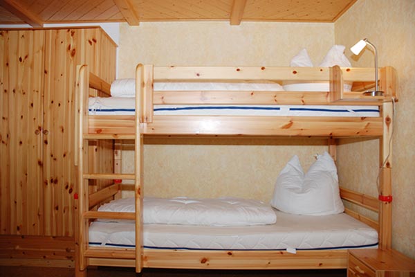 Schlafzimmer mit Doppelstockbett